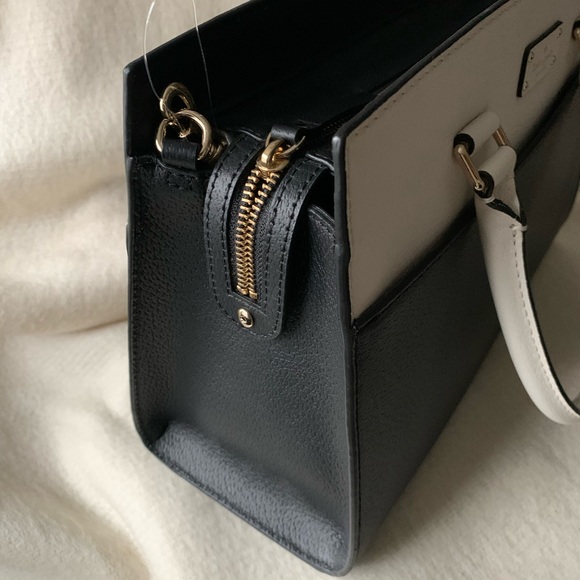 Kate Spade NWT Style#WKRU4257 Satchel Grove Street Caley| Black/Cement Authentic - Picture 3 of 11